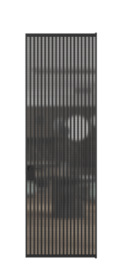 Алюминиевая дверь АЛПЛ040.06 Алюминий Черный Mesh silver Цена 36948030  | Volhovec