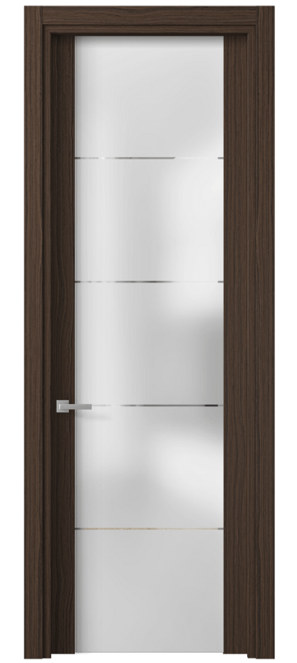 Межкомнатная дверь Планум 4114 Экзотик трюфельный Сатинированное стекло с гравировкой «КВАДРО», триплекс Цена 64039 ₽ | Volhovec