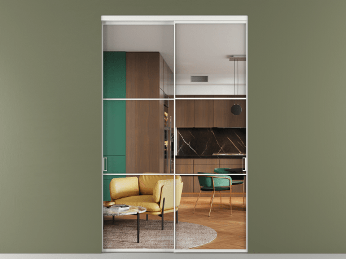 Перегородка Formato внутри проёма двустворчатая #VENDORCODE# #FURNISH# #GLASS# Цена #PRICE# #CURRENCY#  | Volhovec