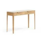 Консоль Piega 2 ящика дуб пшеничный матовый