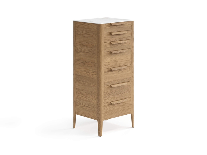 Мебель Комод Пьега 7 ящиков. Цвет Дуб мускатный матовый. Материал Массив дуба матовый. Коллекция Комод Пьега 7 ящиков. Картинка.