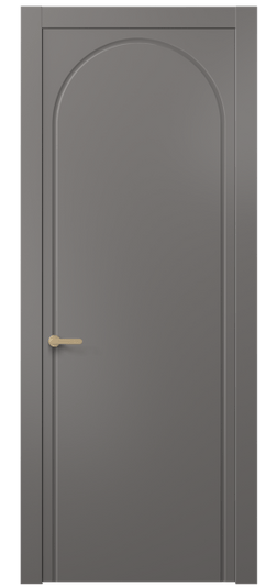 Дверь межкомнатная 8647 МКЛС. Цвет Матовый классический серый. Материал Гладкая эмаль. Коллекция Альба. Картинка.