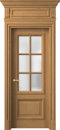 Дверь межкомнатная 7312 ДПШ.М САТ. Цвет Дуб пшеничный матовый. Материал Массив дуба матовый. Коллекция Антик. Картинка.