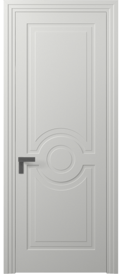 Дверь межкомнатная АКП 8361 МССР. Цвет Матовый светло-серый. Материал Гладкая эмаль. Коллекция Рокка. Картинка.