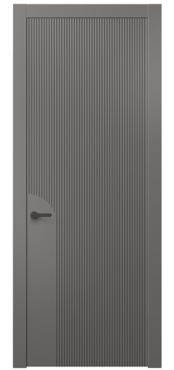 Дверь межкомнатная АКП 8625 МКЛС. Цвет Матовый классический серый. Материал Гладкая эмаль. Коллекция Дюна. Картинка.