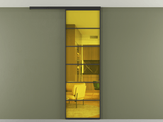 Перегородка Формато вдоль стены на потолок 1 створка