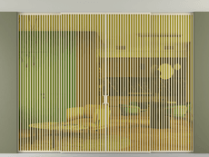 Перегородка Формато внутри проёма скрытое крепление в потолок 4 створки