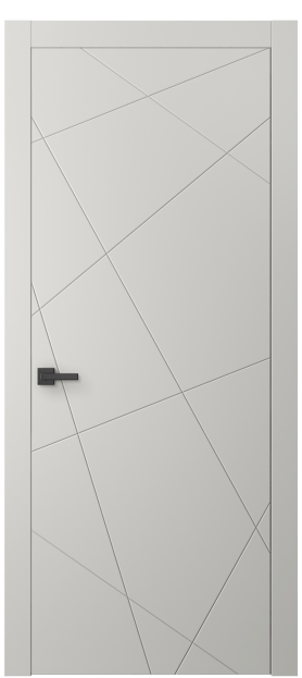 Дверь межкомнатная 8048 МСР. Цвет Матовый серый. Материал Гладкая эмаль. Коллекция Линия. Картинка.